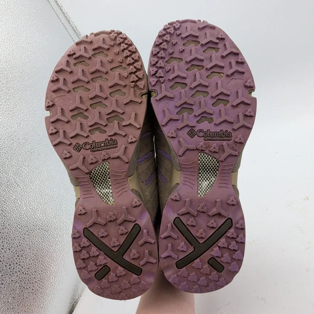 Columbia Master OutDry Waterproof Hiking Shoes Brown Purple BL3696-205 Womens 10